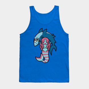 Shark Wrestler Mermaid Tank Top